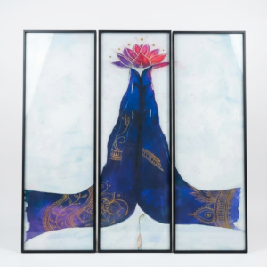Sapphire Bloom Canvas Set