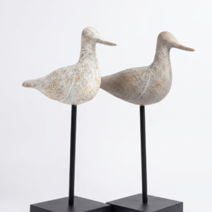 Ivory Shore Bird Duo
