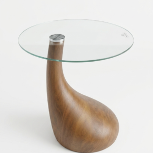 Walnut Curve Side Table
