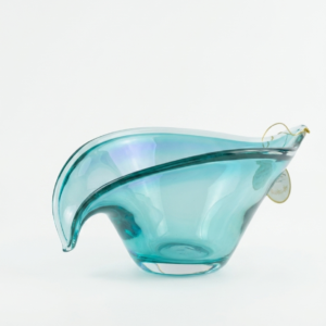 Azure Wave Glass Bowl
