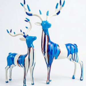 Azure Crest Deer Ensemble
