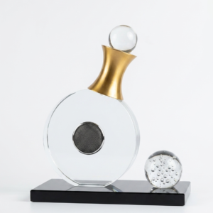 Aura Black & Gold Ellipse