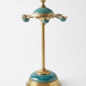 Vintage Metal Glass Carousel