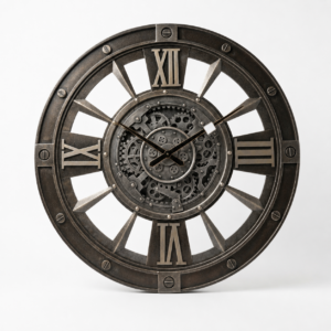 Industrial Metal Gear Clock