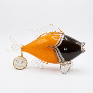 Amber Tide Glass Fish