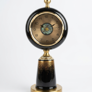 Black Pedestal Clock