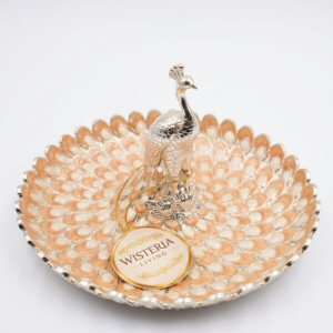 Peach Peacock Tray
