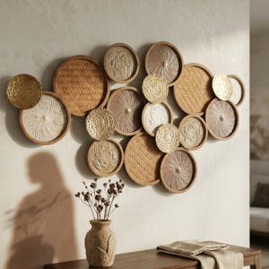 Rattan Disc Wall Art