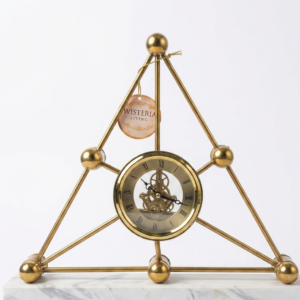 Gold Triangle Clock