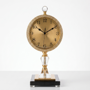 Crystal Pedestal Clock