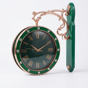 Green Scrollwork Clock